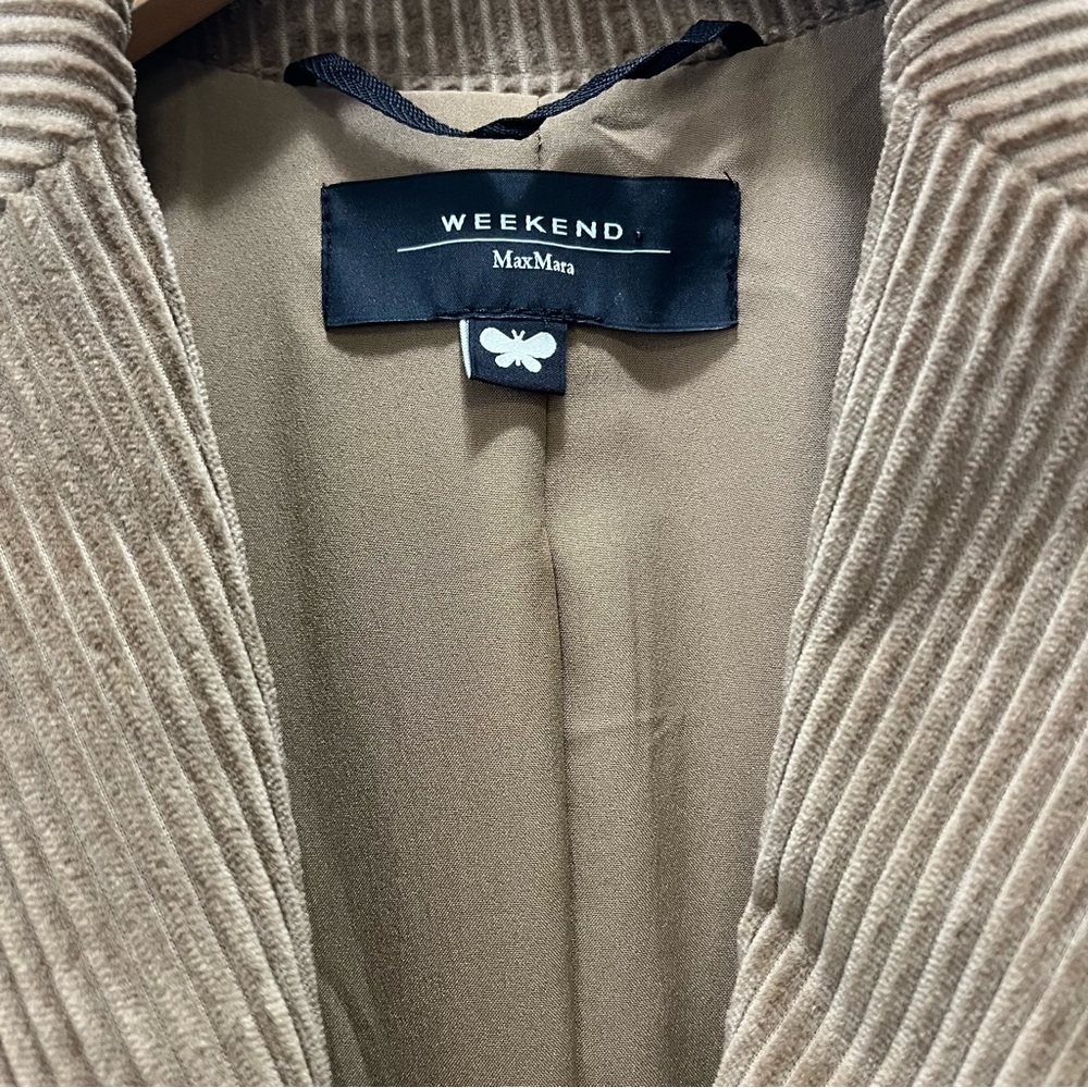 Weekend Max Mara Corduroy Tan Blazer - Picture 4 of 16